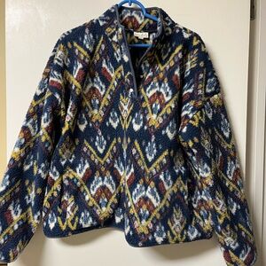 Wonderly Studio Multicolor southwest Fleece Pullover